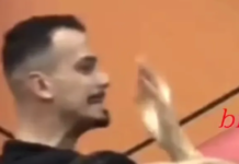 Pamjet virale/ Mateo kap Brikenën dhe kërkon ta puthë (Video)