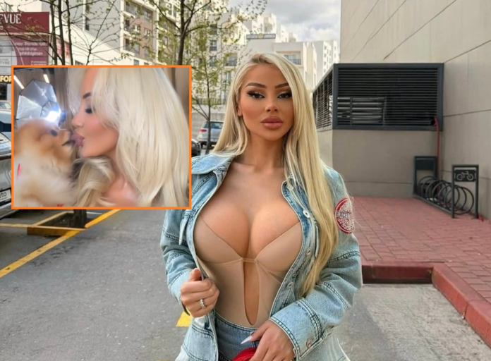 nuk-do-t’iu-besoni-syve,-shikoni-cfare-puthje-te-zjarrta-ben-benita-me-qenushin-e-saj!